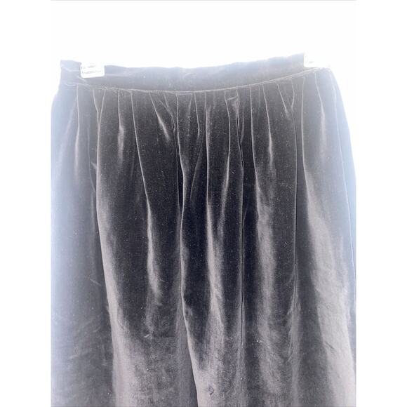 Vintage Handmade Velvet Straight Knee Length A Line Skirt Small 26” Waist - Picture 4 of 5